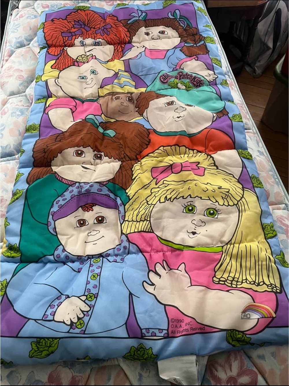 Cabbage Patch Kids Character Vintage Sleeping Bag LIKE NEW